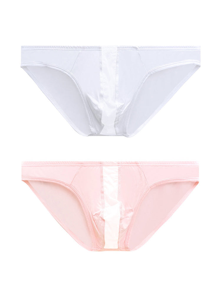2 Pack Men's Ultra-Soft Modal Seamless Comfort Low-Rise Briefs | dmunderwear detail image 14