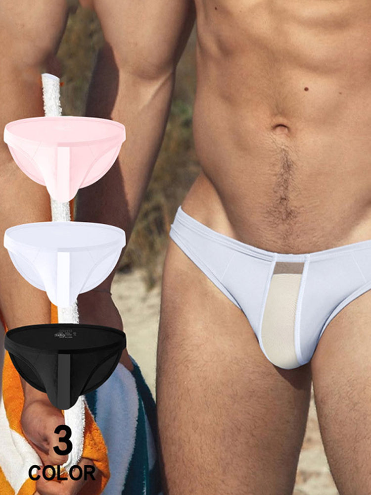 2 Pack Men's Ultra-Soft Modal Seamless Comfort Low-Rise Briefs | dmunderwear detail image 3