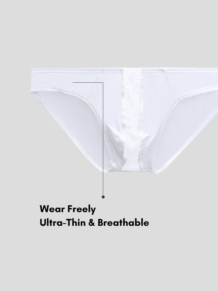 2 Pack Men's Ultra-Soft Modal Seamless Comfort Low-Rise Briefs | dmunderwear detail image 4
