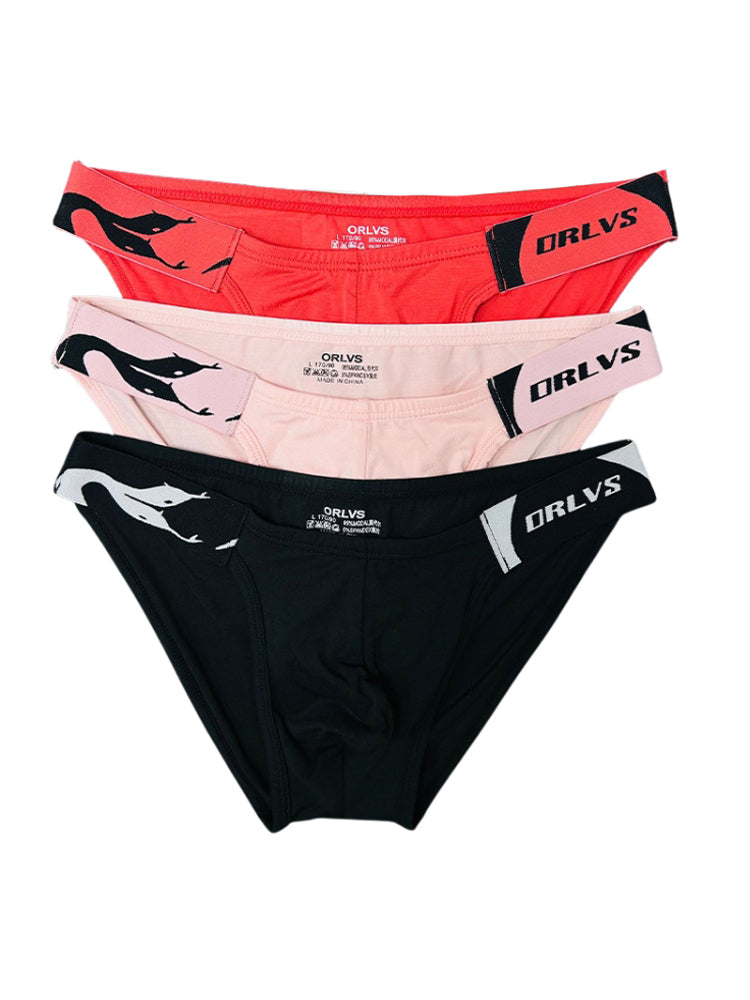 2 Pack Men's Ultra-Soft Modal Seamless Comfort Sporty Cut Stay-Cool Bikini | dmunderwear detail image 15