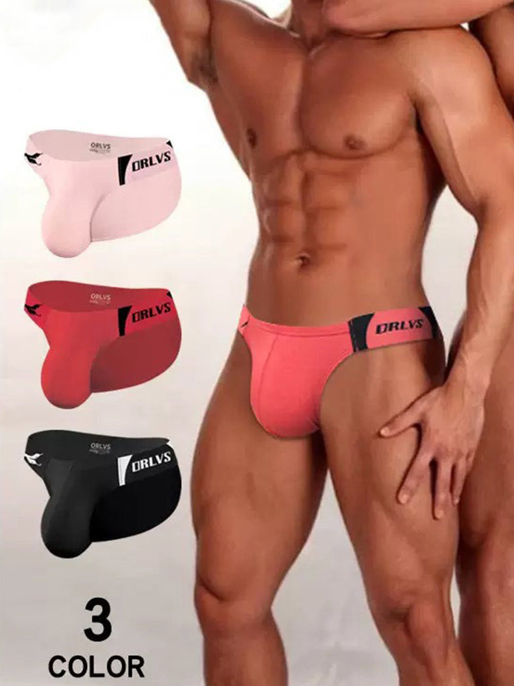 2 Pack Men's Ultra-Soft Modal Seamless Comfort Sporty Cut Stay-Cool Bikini | dmunderwear detail image 3
