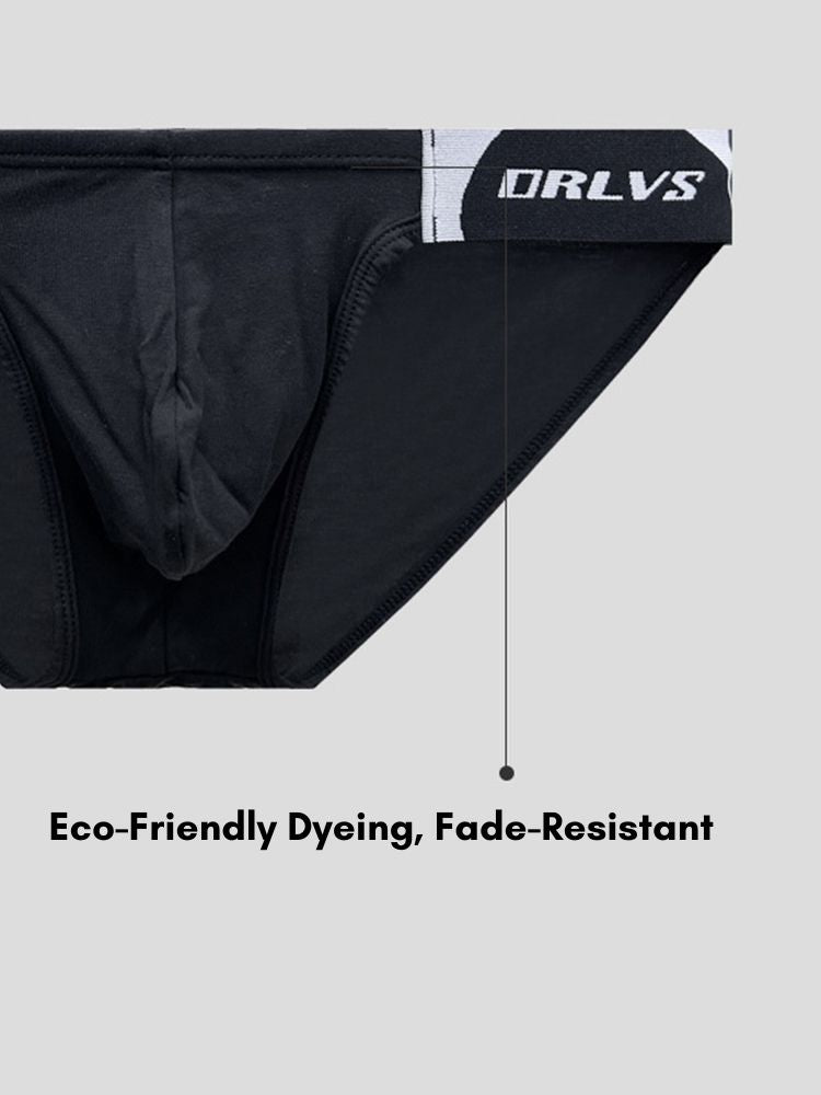 2 Pack Men's Ultra-Soft Modal Seamless Comfort Sporty Cut Stay-Cool Bikini | dmunderwear detail image 7