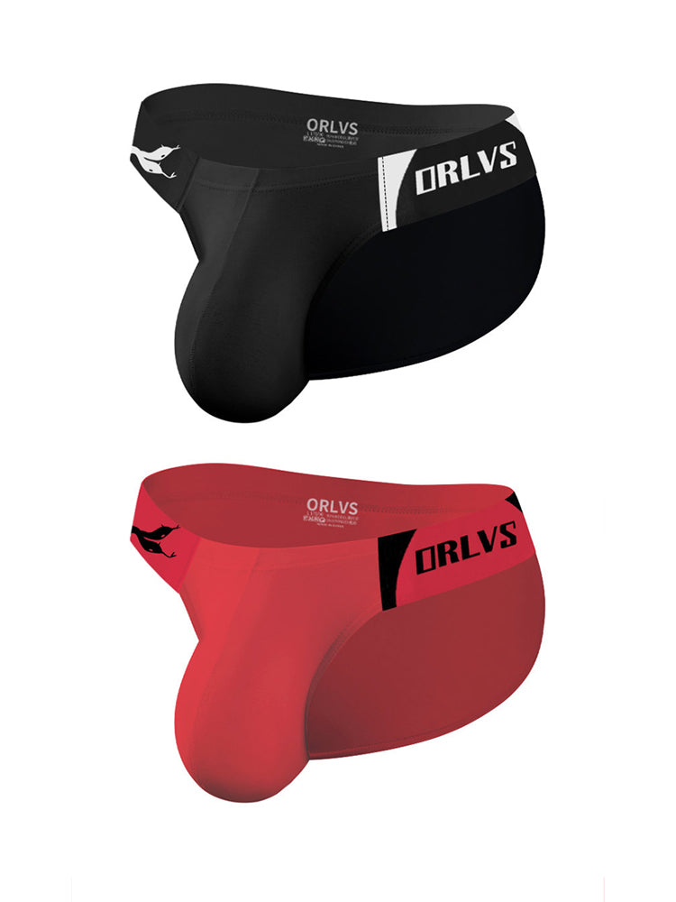 2 Pack Men's Ultra-Soft Modal Seamless Comfort Sporty Cut Stay-Cool Bikini | dmunderwear detail image 8