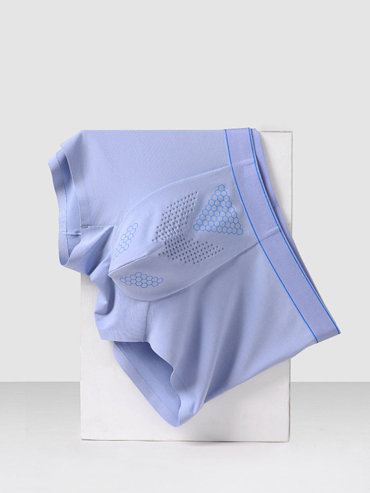 2 Pack Men's Ultra-Soft Modal Seamless Odor-Control Antibacterial Trunks | dmunderwear detail image 11