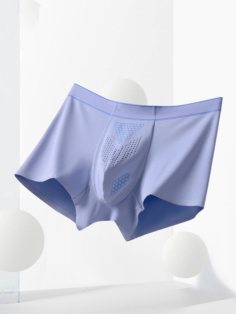 2 Pack Men's Ultra-Soft Modal Seamless Odor-Control Antibacterial Trunks | dmunderwear detail image 12