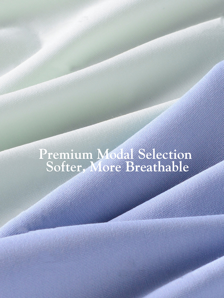 2 Pack Men's Ultra-Soft Modal Seamless Odor-Control Antibacterial Trunks | dmunderwear detail image 5