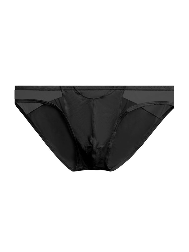 2 Pack Men's Ultra-Soft Modal Sheer Single-Layer Low-Rise Briefs | dmunderwear detail image 15