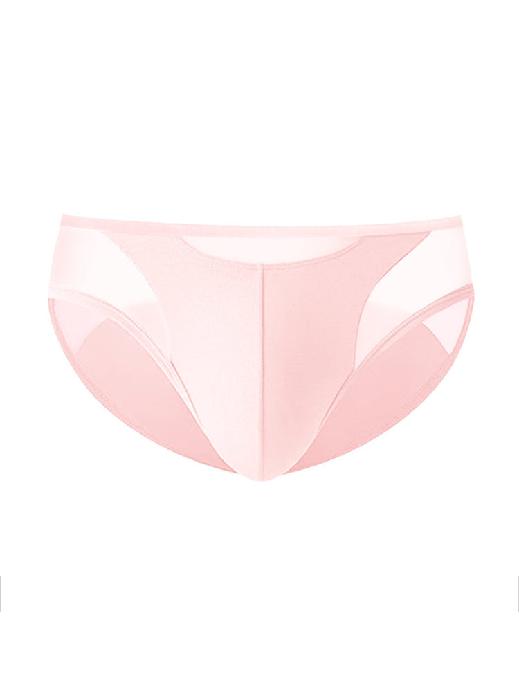 2 Pack Men's Ultra-Soft Modal Sheer Single-Layer Low-Rise Briefs | dmunderwear detail image 17