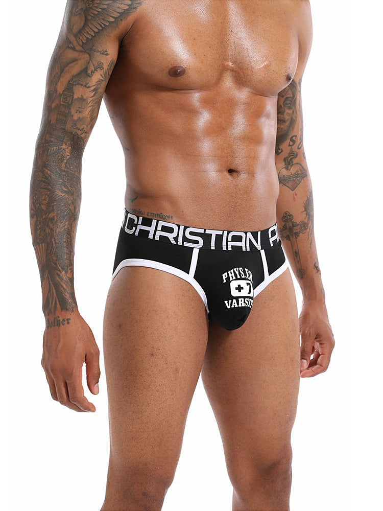 2 Pack Men's Ultra-Soft Printed Low-Rise Sexy Sporty Cut Anti-Chafing Bikini | dmunderwear detail image 6