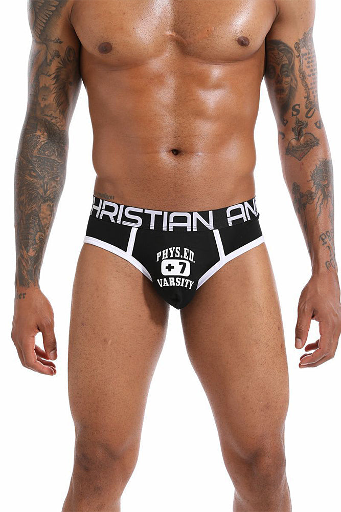 2 Pack Men's Ultra-Soft Printed Low-Rise Sexy Sporty Cut Anti-Chafing Bikini | dmunderwear detail image 8