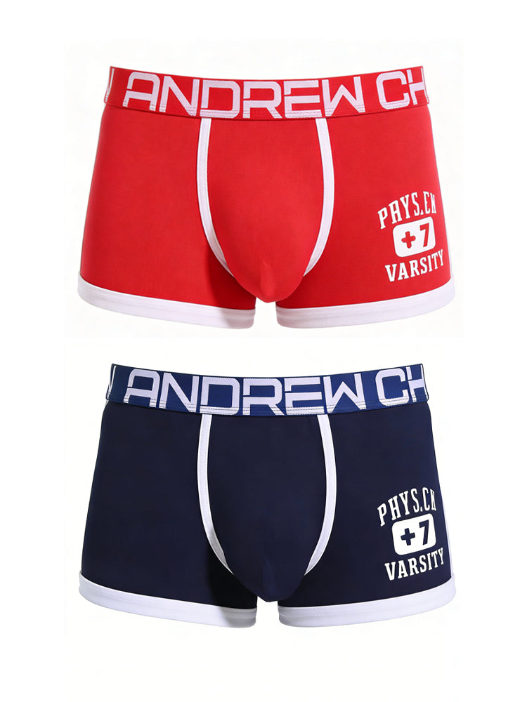 2 Pack Men's Ultra-Soft Quick-Dry Day-Long Comfort Snug Fit Breathable Trunks | dmunderwear detail image 2