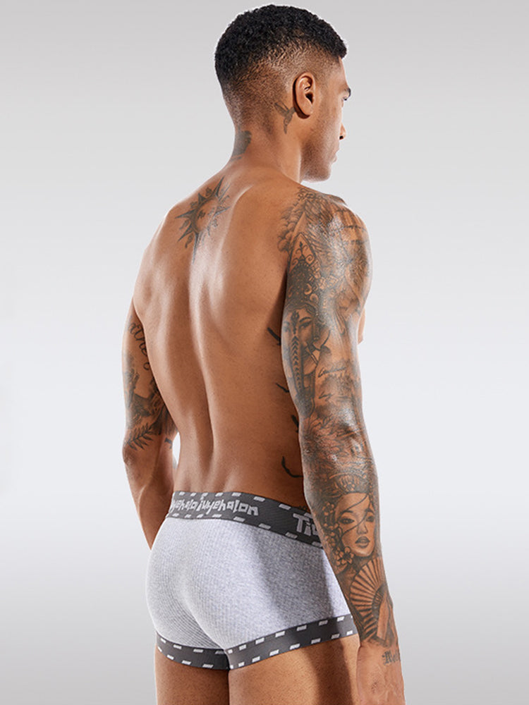 2 Pack Men's Ultra-Soft Support Pouch Trunks | dmunderwear detail image 10