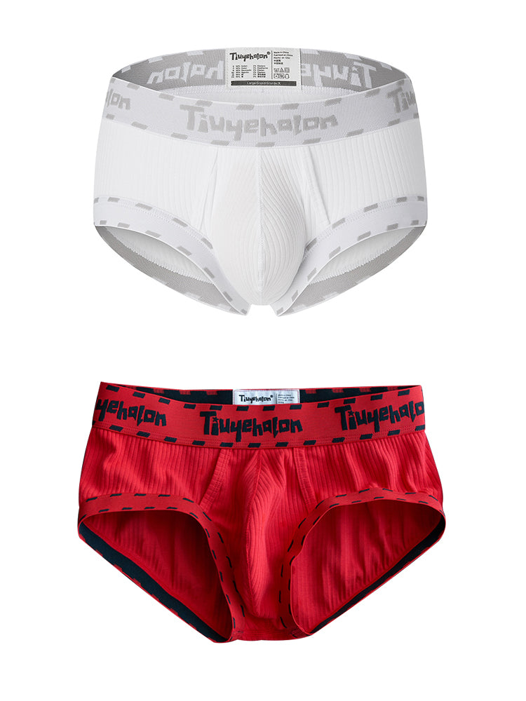 2 Pack Men's Ultra-Soft Support Pouch Trunks | dmunderwear detail image 12