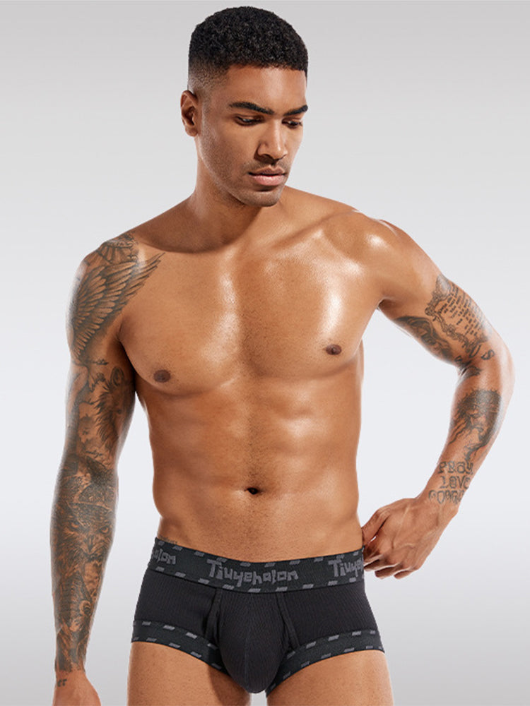 2 Pack Men's Ultra-Soft Support Pouch Trunks | dmunderwear detail image 14