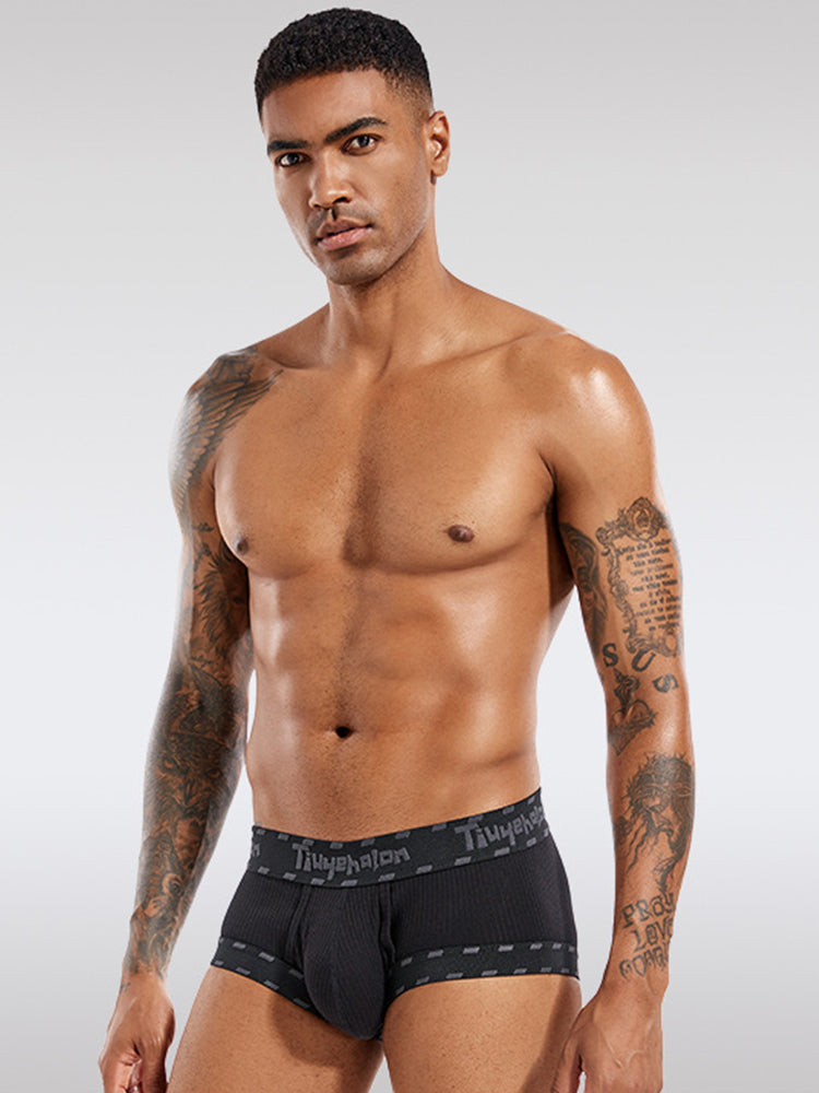 2 Pack Men's Ultra-Soft Support Pouch Trunks | dmunderwear detail image 15
