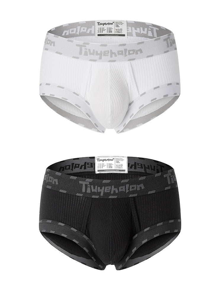 2 Pack Men's Ultra-Soft Support Pouch Trunks | dmunderwear detail image 2