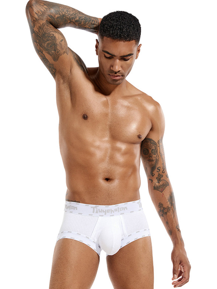 2 Pack Men's Ultra-Soft Support Pouch Trunks | dmunderwear detail image 3