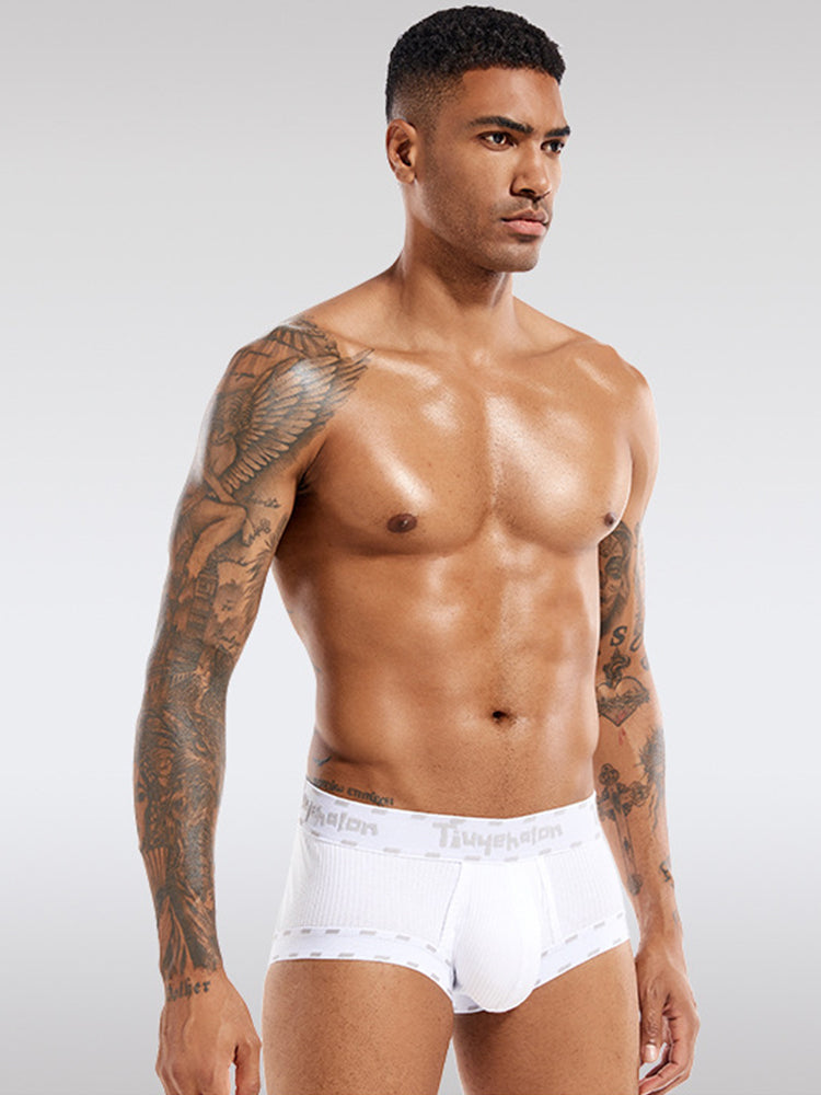 2 Pack Men's Ultra-Soft Support Pouch Trunks | dmunderwear detail image 5