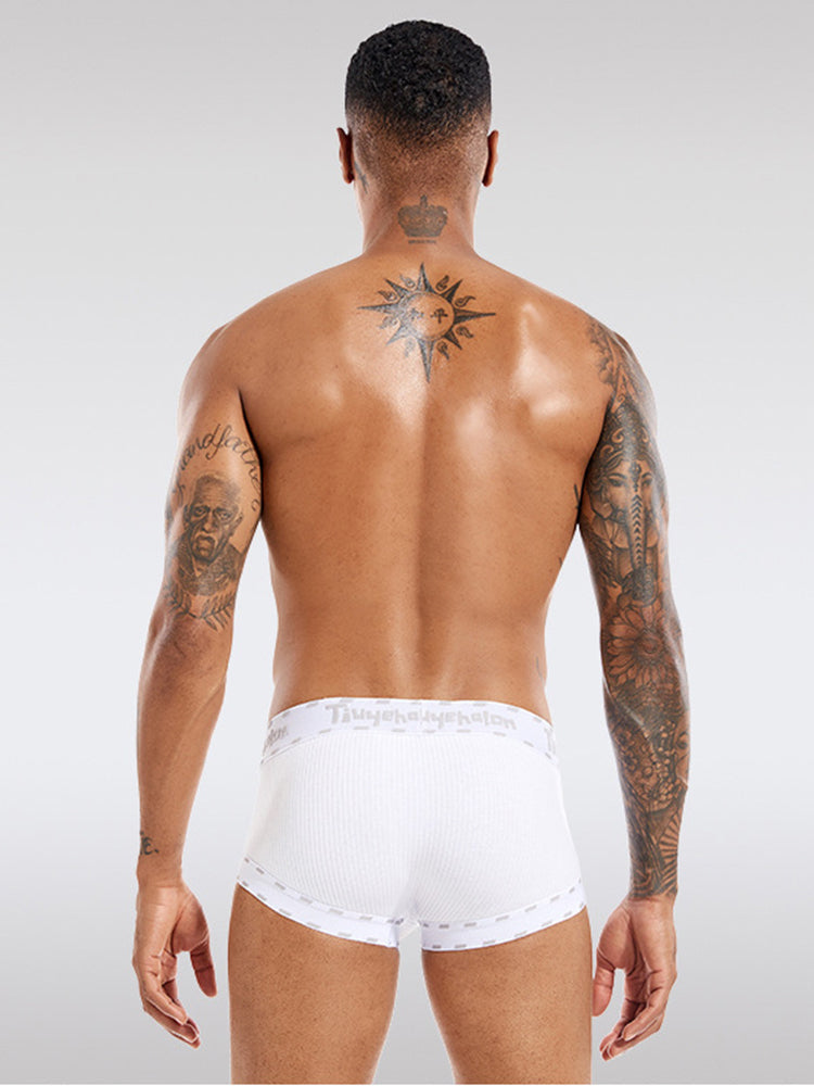 2 Pack Men's Ultra-Soft Support Pouch Trunks | dmunderwear detail image 6
