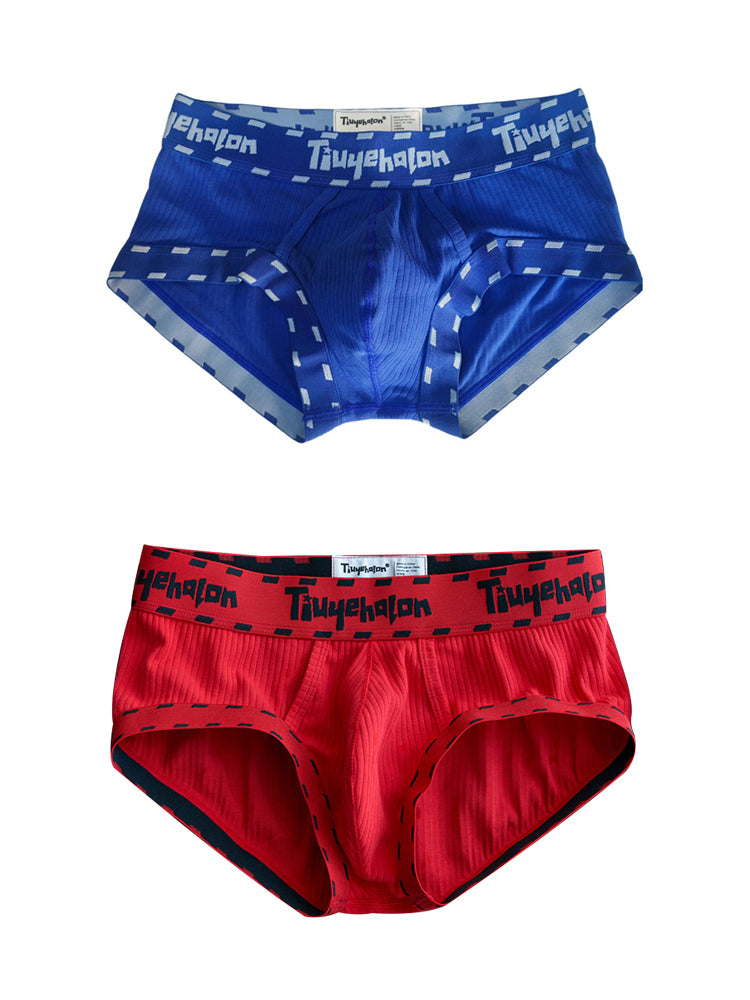 2 Pack Men's Ultra-Soft Support Pouch Trunks | dmunderwear detail image 7