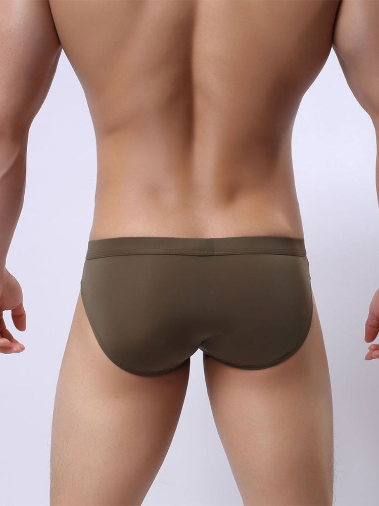2 Pack Men's Ultra-Thin Ice Silk Briefs | dmunderwear detail image 11