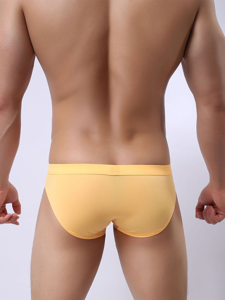 2 Pack Men's Ultra-Thin Ice Silk Briefs | dmunderwear detail image 15