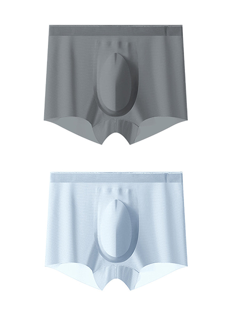 2 Pack Men's Ultra-Thin Ice Silk Quick-Dry Trunks | dmunderwear detail image 14
