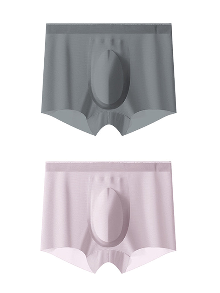 2 Pack Men's Ultra-Thin Ice Silk Quick-Dry Trunks | dmunderwear detail image 20