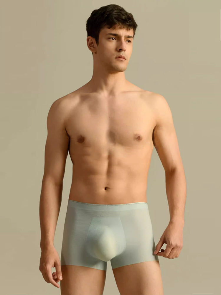 2 Pack Men's Ultra-Thin Ice Silk Quick-Dry Trunks | dmunderwear detail image 4