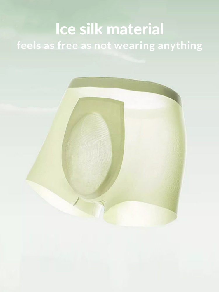2 Pack Men's Ultra-Thin Ice Silk Quick-Dry Trunks | dmunderwear detail image 5