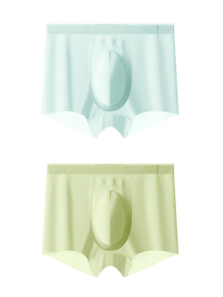 2 Pack Men's Ultra-Thin Ice Silk Quick-Dry Trunks | dmunderwear detail image 8