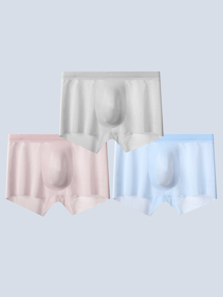 2 Pack Men's Ultra-Thin Seamless Trunks | dmunderwear detail image 10