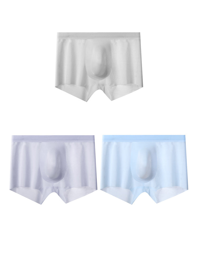 2 Pack Men's Ultra-Thin Seamless Trunks | dmunderwear detail image 11