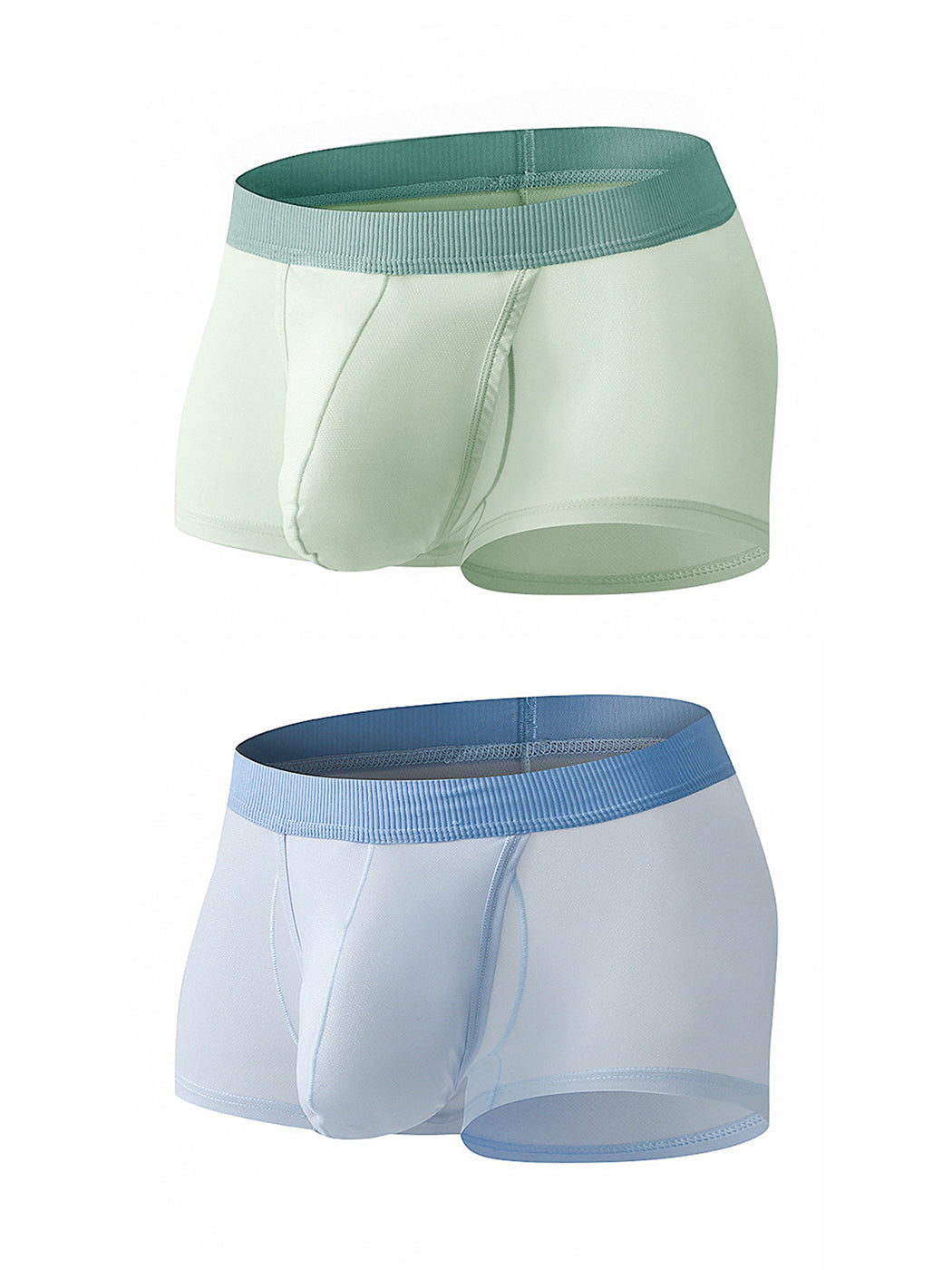 2 Pack Men's Ultra-Thin Trunks with Open Fly | dmunderwear detail image 14