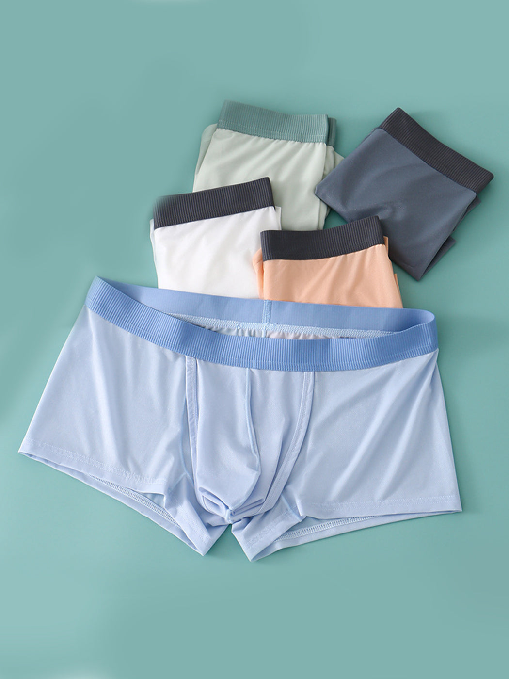 2 Pack Men's Ultra-Thin Trunks with Open Fly | dmunderwear detail image 18