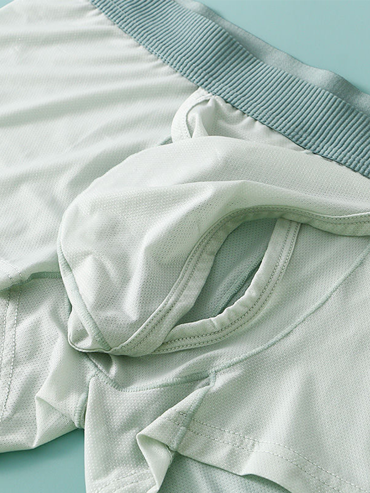 2 Pack Men's Ultra-Thin Trunks with Open Fly | dmunderwear detail image 6