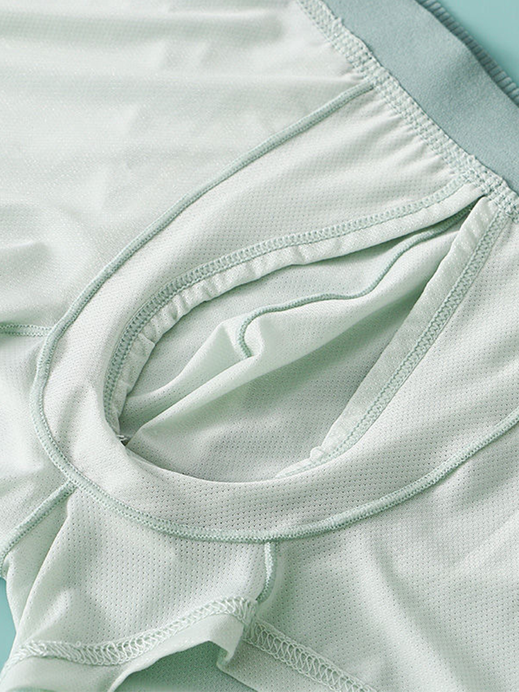 2 Pack Men's Ultra-Thin Trunks with Open Fly | dmunderwear detail image 7