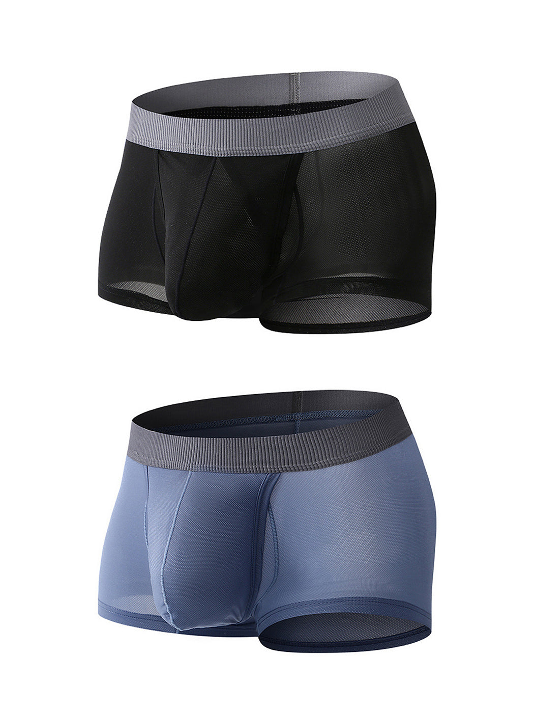 2 Pack Men's Ultra-Thin Trunks with Open Fly | dmunderwear detail image 8