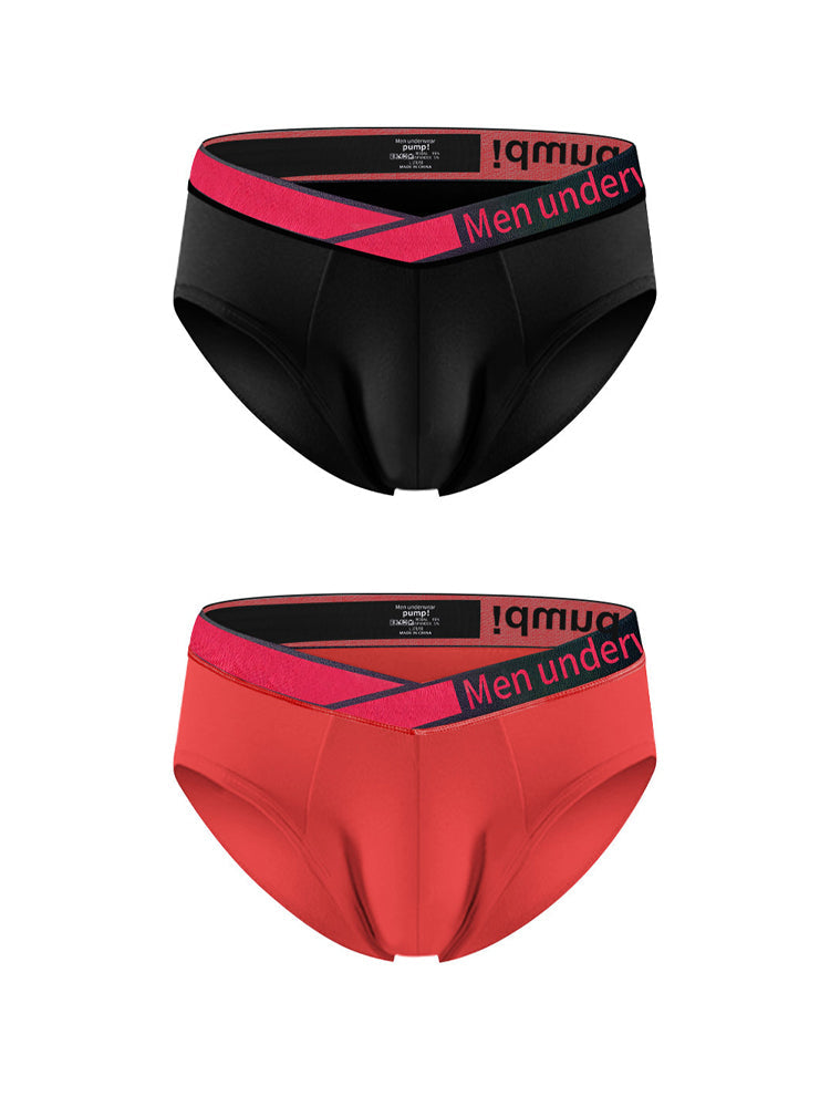 2 Pack Men's V Waistband Modal Briefs | dmunderwear detail image 13