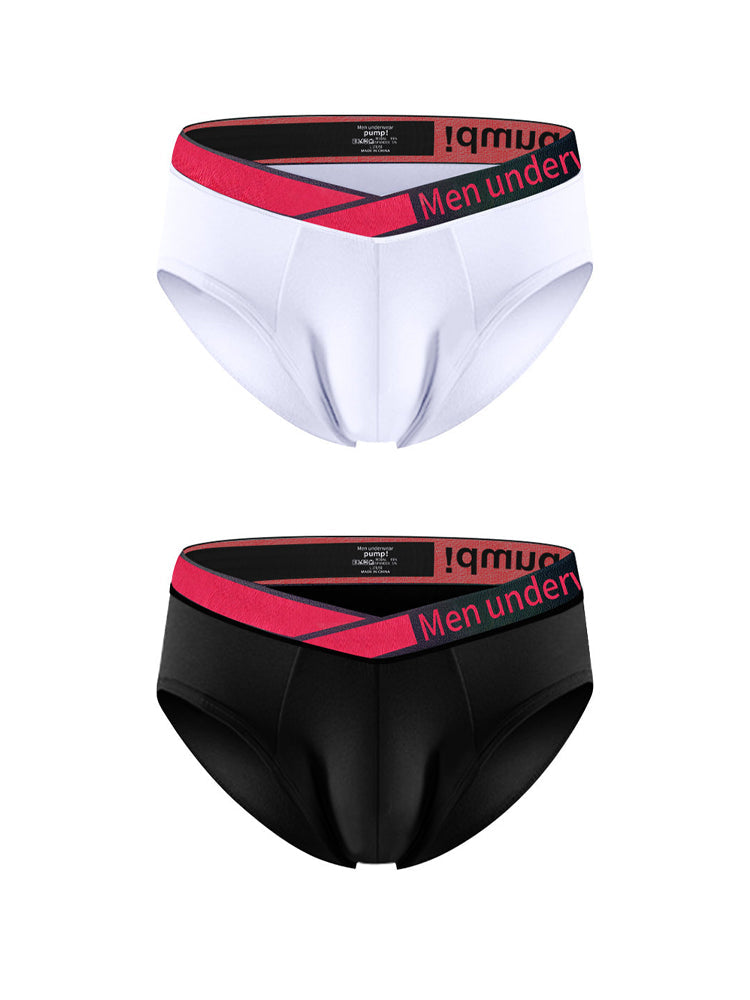 2 Pack Men's V Waistband Modal Briefs | dmunderwear detail image 2