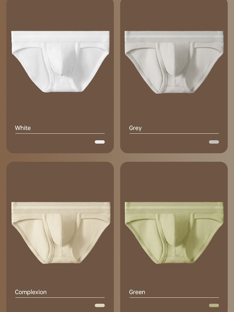 2 Pack Men's Waffle-Knit Cotton Separable Scrotum Support Briefs | dmunderwear detail image 15