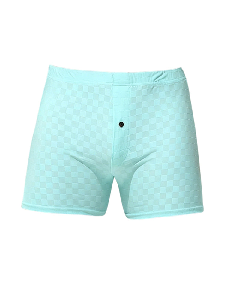 2 Pack Men's Workout Ready Built to Prevent Chafing Ice Silk Boxer Briefs | dmunderwear