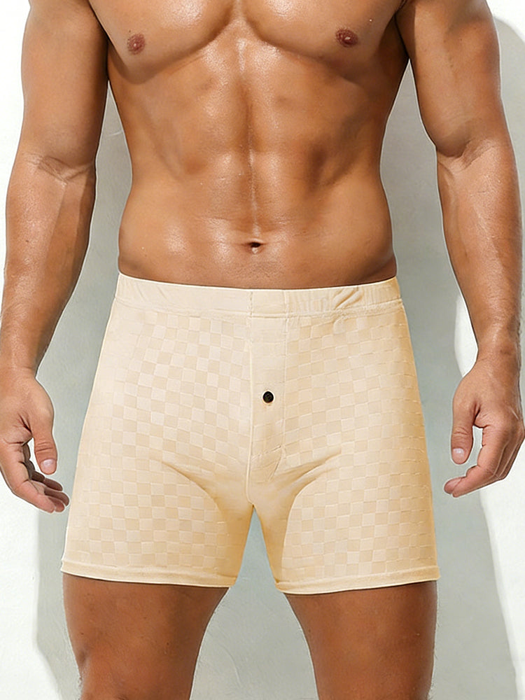 2 Pack Men's Workout Ready Built to Prevent Chafing Ice Silk Boxer Briefs | dmunderwear detail image 20