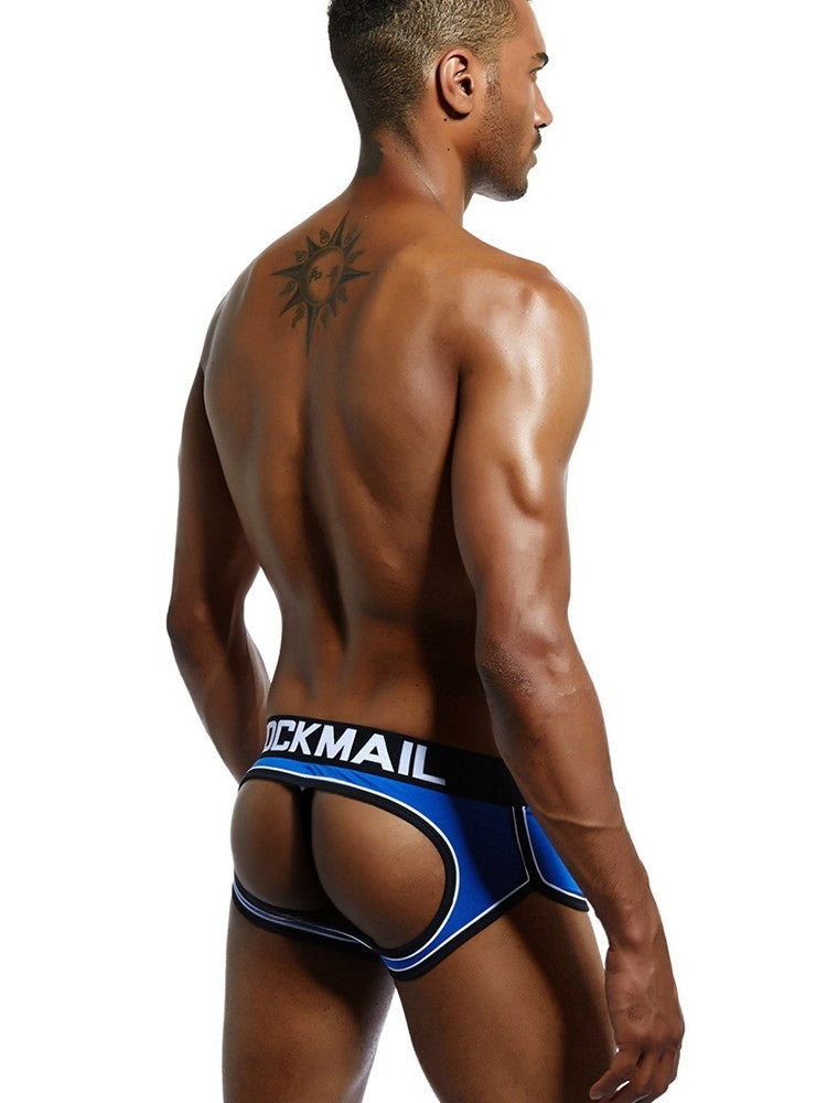 2 Pack Men's Workout Ready Color-Block Sporty Cut Odor-Control Jockstraps | dmunderwear detail image 5