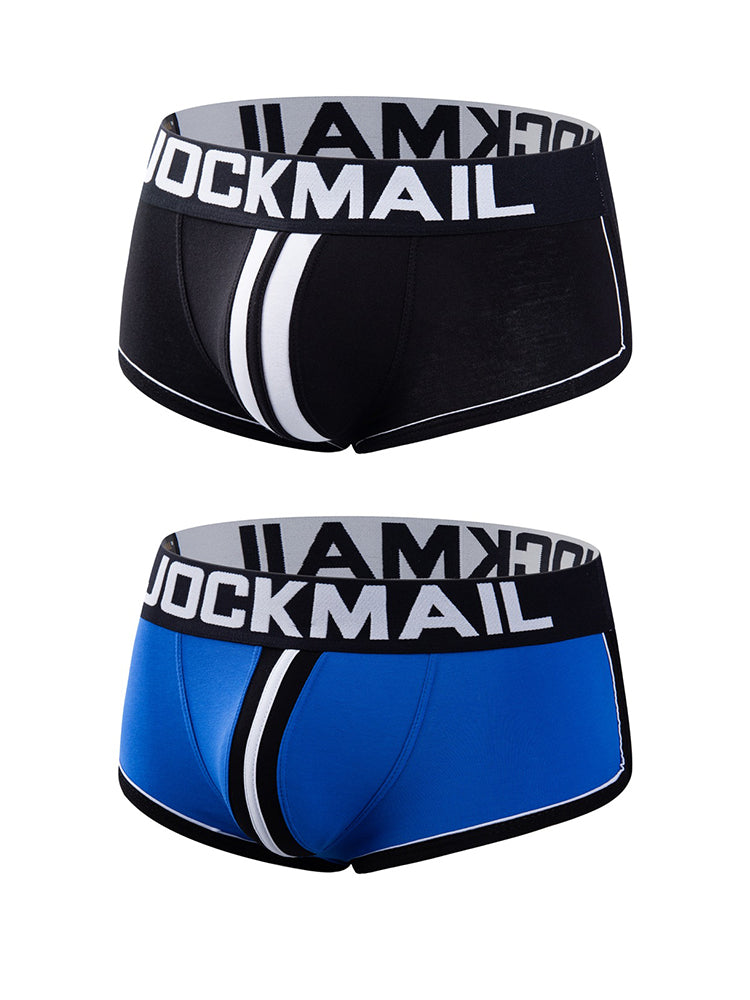 2 Pack Men's Workout Ready Color-Block Sporty Cut Odor-Control Jockstraps | dmunderwear detail image 8