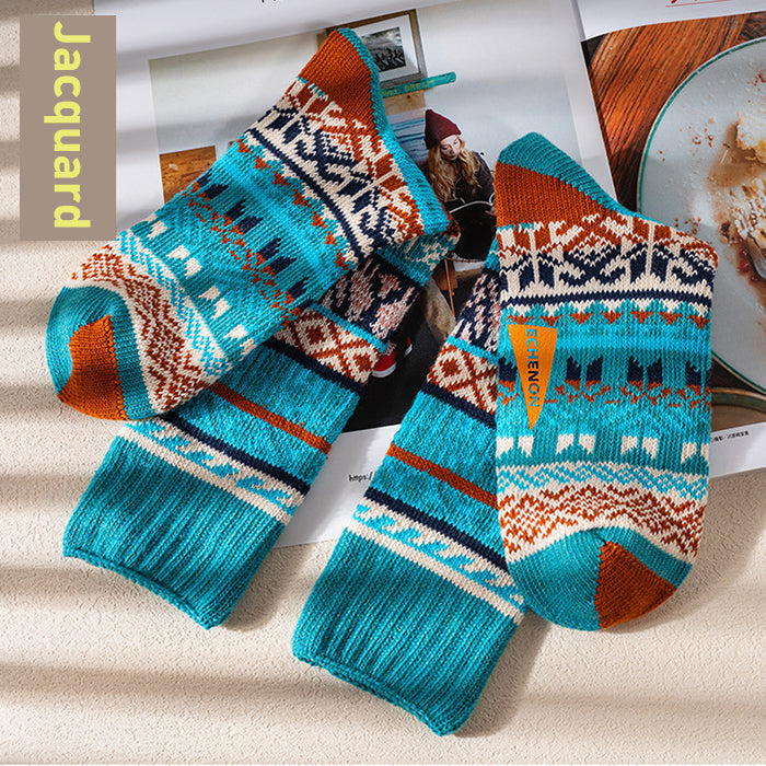 2 Pack Mixed Pattern Men's Crew Socks | dmunderwear detail image 18