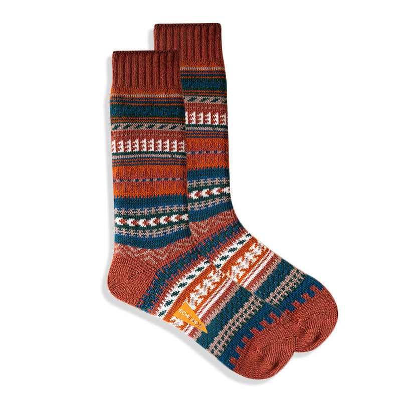 2 Pack Mixed Pattern Men's Crew Socks | dmunderwear detail image 4