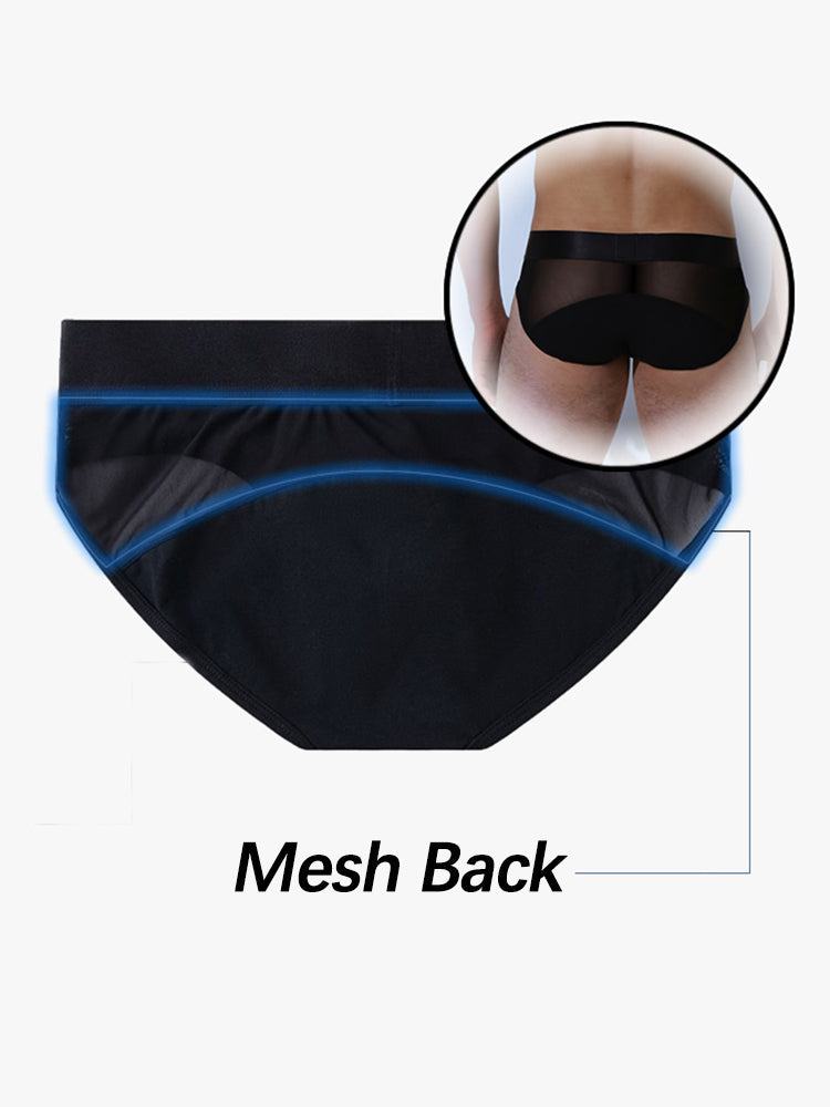 2 Pack Moisture Wicking Cotton Men's Underwear | dmunderwear detail image 4