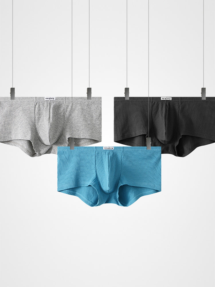 2 Pack Premium Cotton Double-Layered Gusset Breathable U-Pouch Trunks | dmunderwear detail image 15