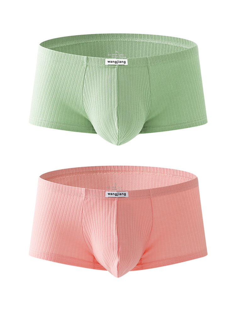 2 Pack Premium Cotton Double-Layered Gusset Breathable U-Pouch Trunks | dmunderwear detail image 20
